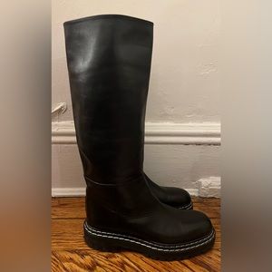 Proenza Schouler Lug Sole Tall Boots Black 41